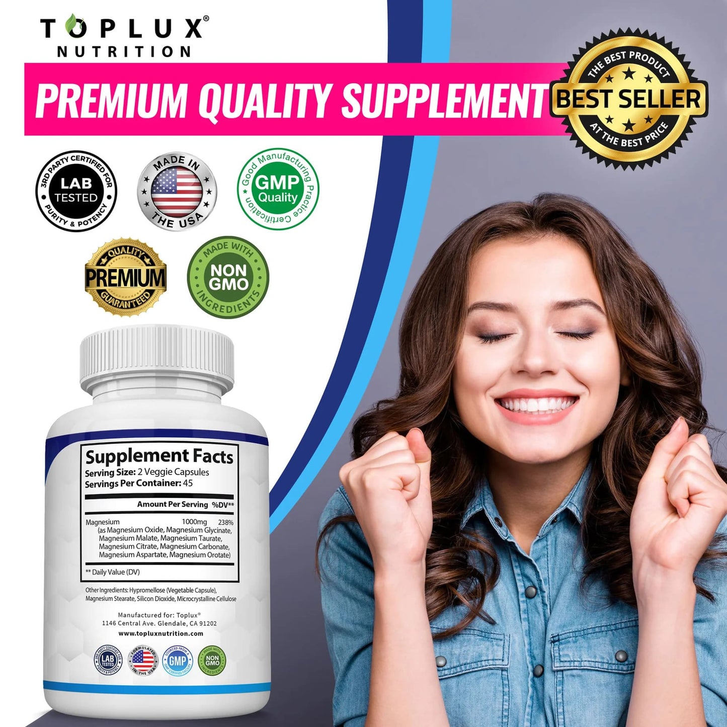 Magnesium Complex 8 Essential Magnesium Supplement