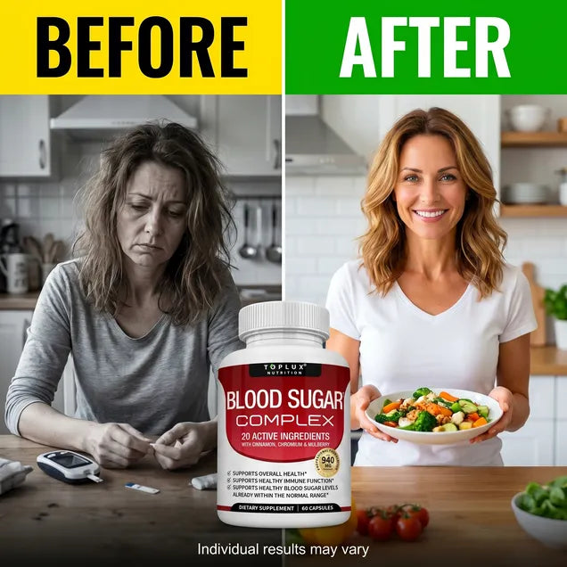 Blood Sugar Complex 20 Vitamins & Minerals Support Overall Health