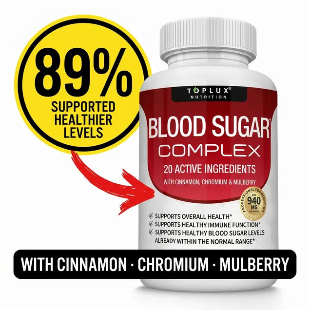 Blood Sugar Complex 20 Vitamins & Minerals Support Overall Health
