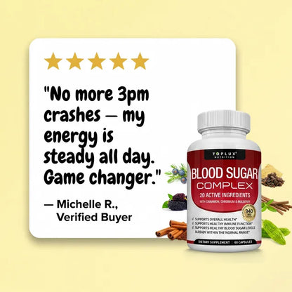 Blood Sugar Complex 20 Vitamins & Minerals Support Overall Health