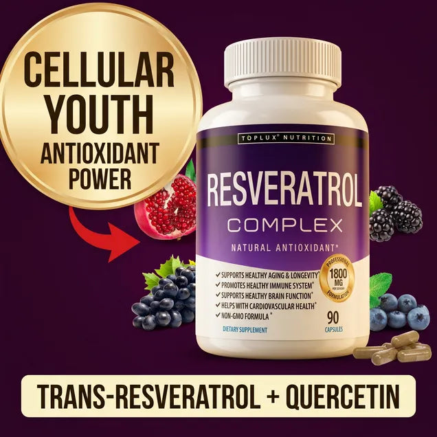 Resveratrol Supplement 1800mg Natural Antioxidant