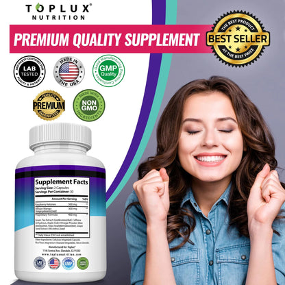 Keto Burn Pills Ketosis - 1200 Mg Ultra Advanced Natural Ketogenic Using Rapsberry Ketone Support Energy
